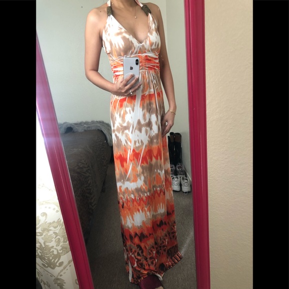 Multicolor summer long dress size S - Picture 1 of 5